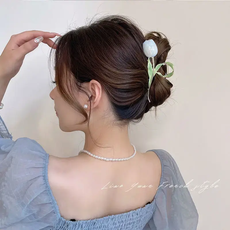 Oversized 3D Metal Hairpin Clip Shark Design - Image 37