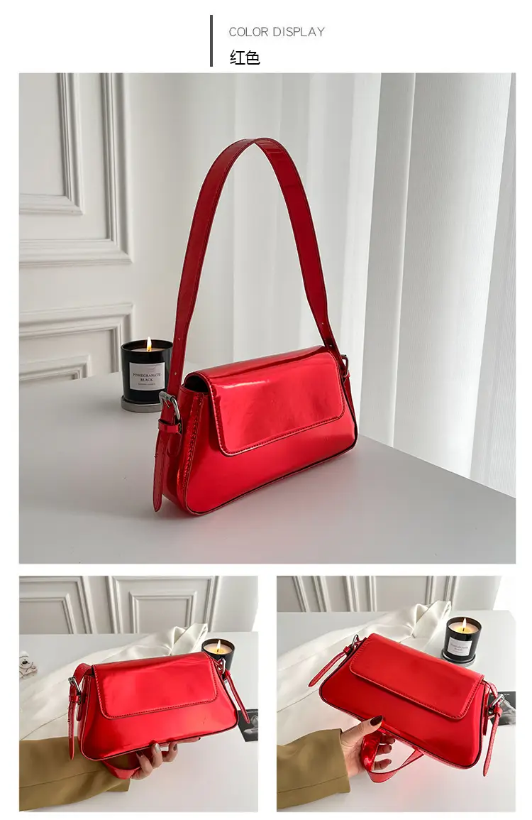 Silver Metallic Messenger Bag for Women Spring Summer 2023 — feature 11