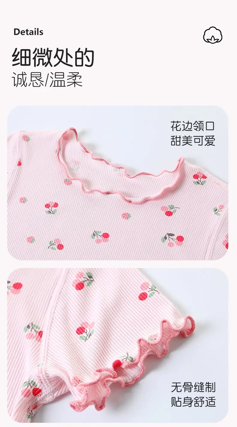 Girls' Summer Ice Silk Nightgown, Thin and Fresh Style Air-Conditioned Home Wear for Baby Girls, Children's Summer Cool Sleepwear — feature 15
