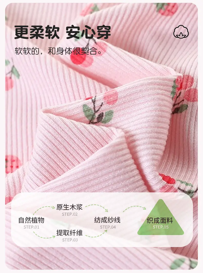 Girls' Summer Ice Silk Nightgown, Thin and Fresh Style Air-Conditioned Home Wear for Baby Girls, Children's Summer Cool Sleepwear — feature 5