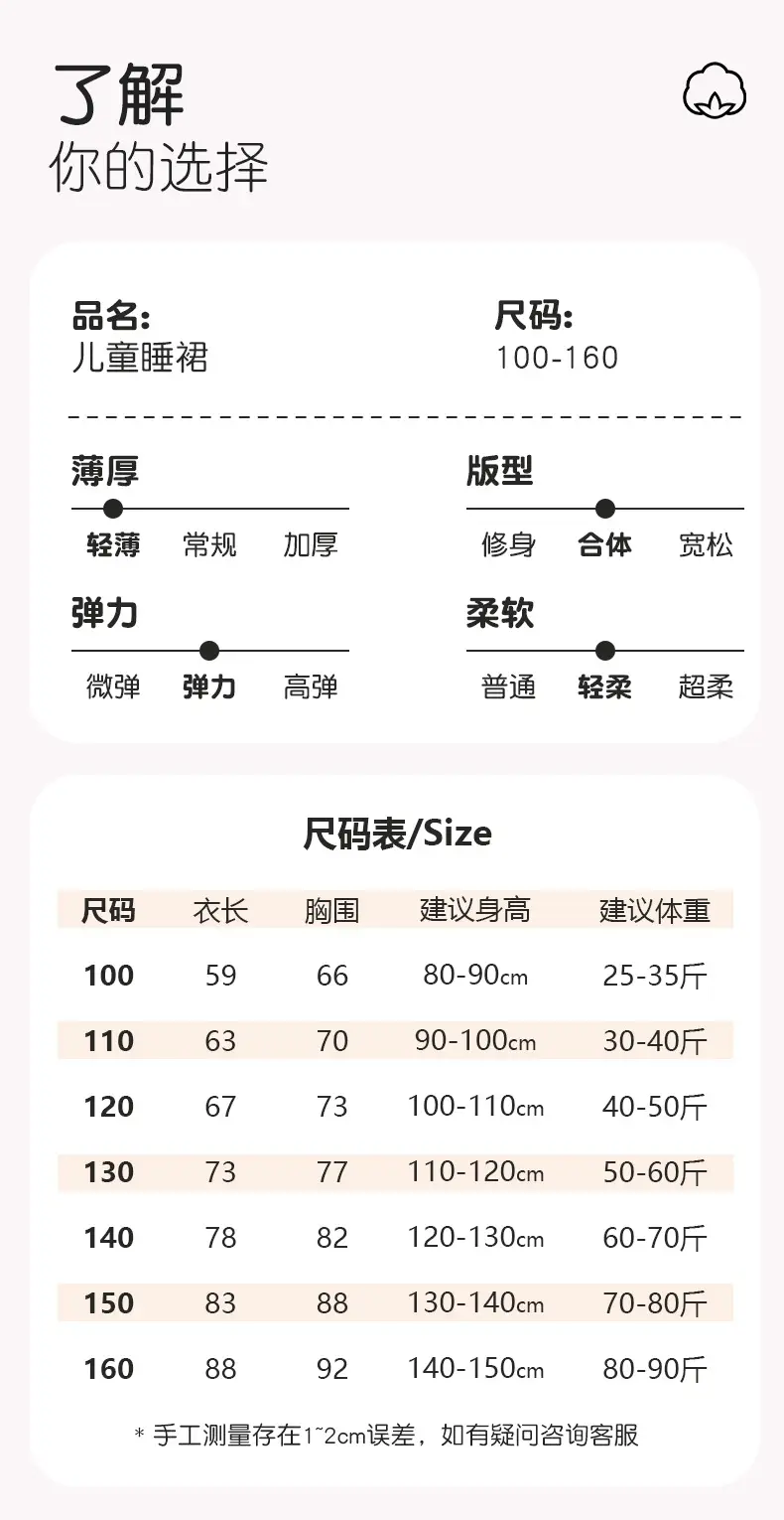 Girls' Summer Ice Silk Nightgown, Thin and Fresh Style Air-Conditioned Home Wear for Baby Girls, Children's Summer Cool Sleepwear — feature 7