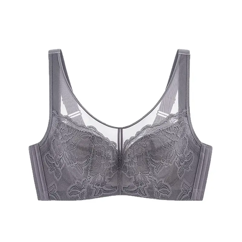 Full Cup Large Chest Shown Small Upper Bracket Underwear for Women to Prevent Sagging Paramilis Soft Steel Ring Thin Adjustable Bra - Image 8