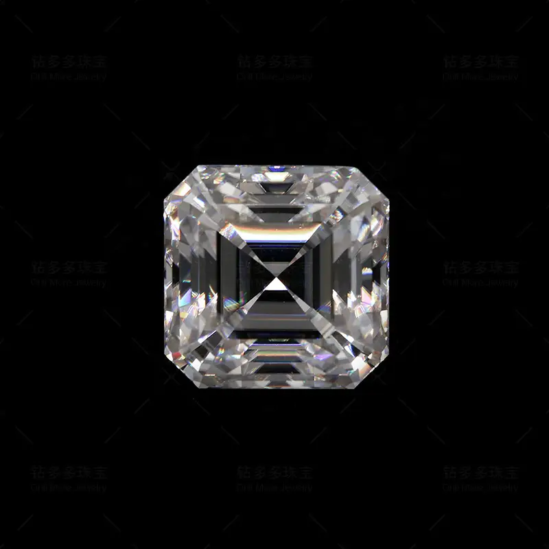 Loose Moissanite Square Cut 7x7mm 2K Clear — feature 2