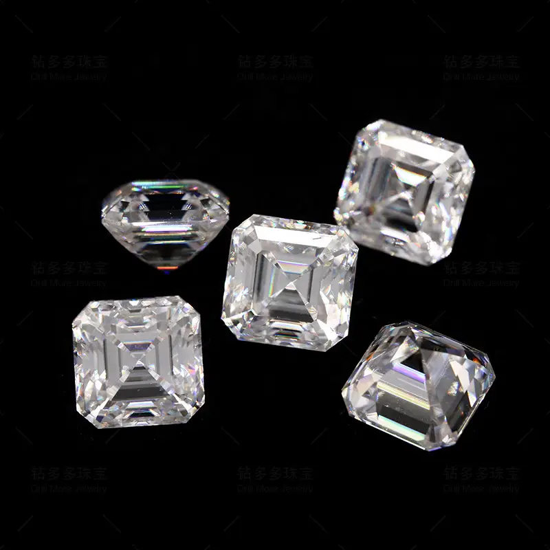Loose Moissanite Square Cut 7x7mm 2K Clear — feature 5