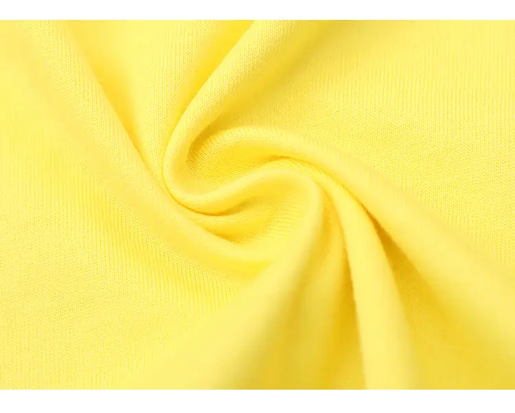 Summer 25 Boys Girls Pure Cotton T-Shirts Yellow — feature 20