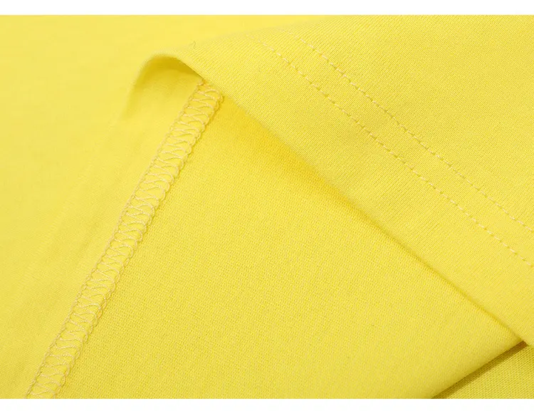 Summer 25 Boys Girls Pure Cotton T-Shirts Yellow — feature 21