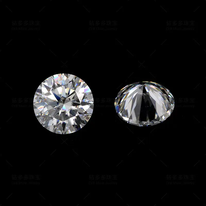 Round Moussaint Bare Stone 18K Jewelry Set - Image 2
