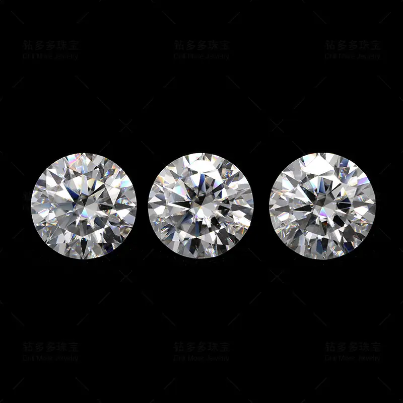 Round Moussaint Bare Stone 18K Jewelry Set - Image 3