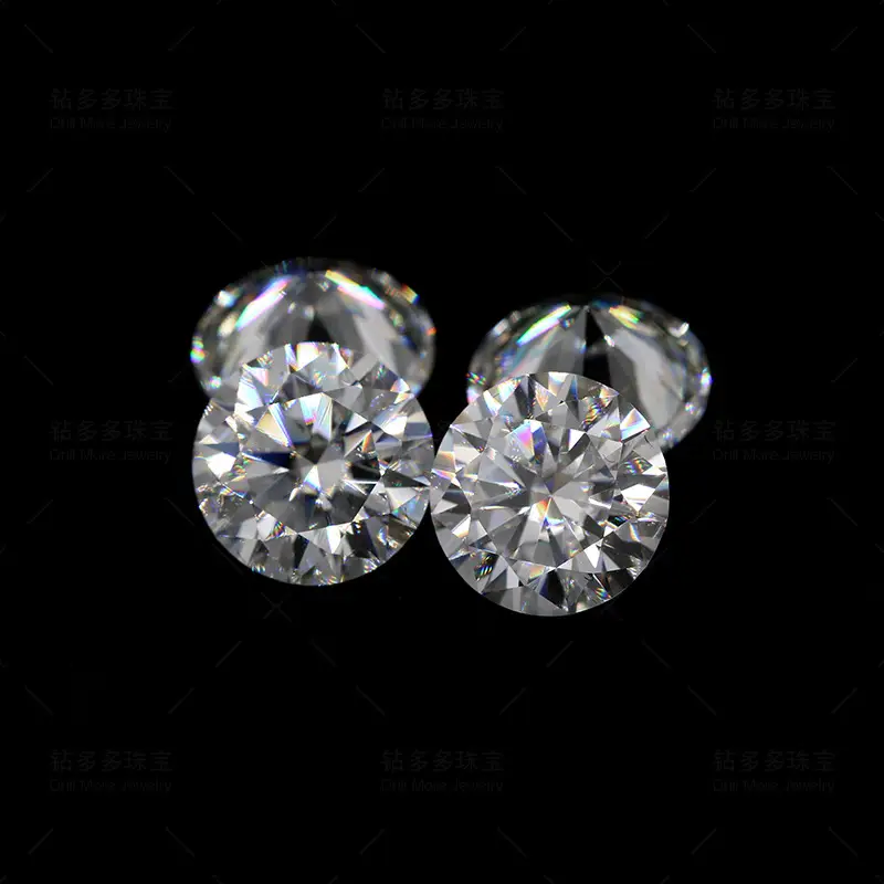 Round Moussaint Bare Stone 18K Jewelry Set - Image 4