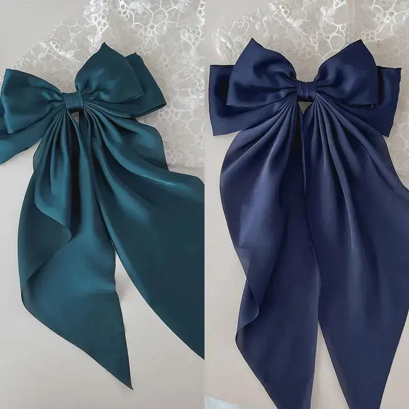 Green Bow Hairband for Back Head, Stylish Bow Hair Accessories — feature 22