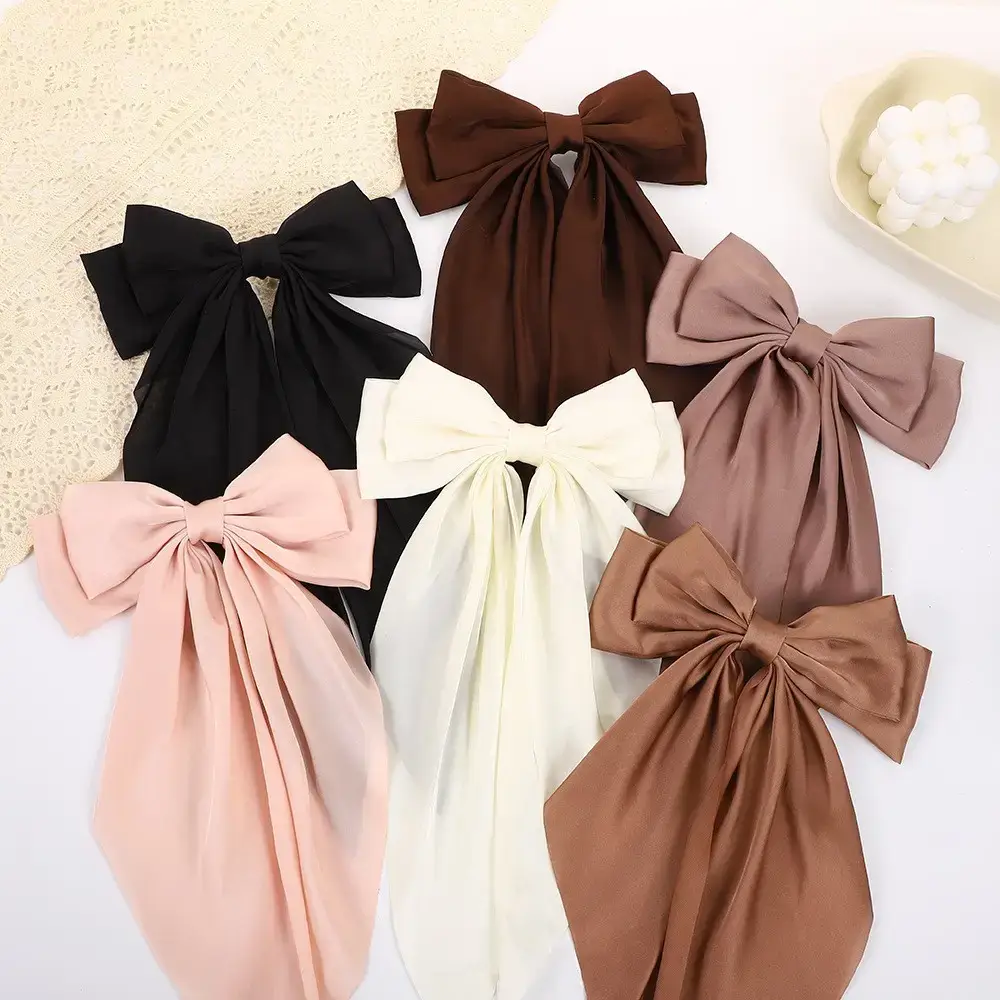 Green Bow Hairband for Back Head, Stylish Bow Hair Accessories — feature 25