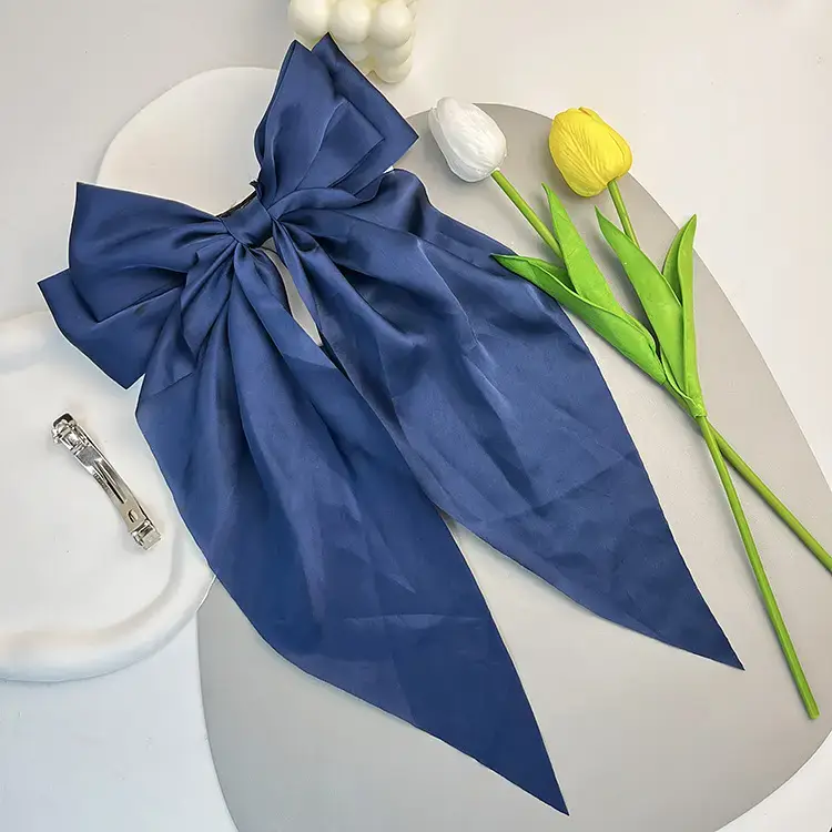 Green Bow Hairband for Back Head, Stylish Bow Hair Accessories - Image 15