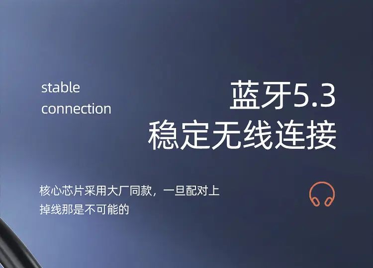 Blue Wireless Bluetooth Headset with Power Display & Sweat Proof Design — feature 19