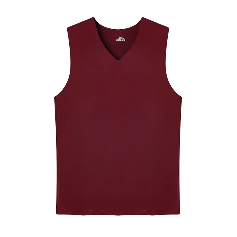 Men's White Ice Silk Slim Fit V-Neck T-Shirt - Image 10