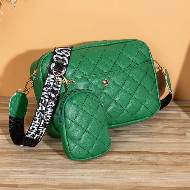 Green Quilted Crossbody Bag for Women 2023 - Image 4