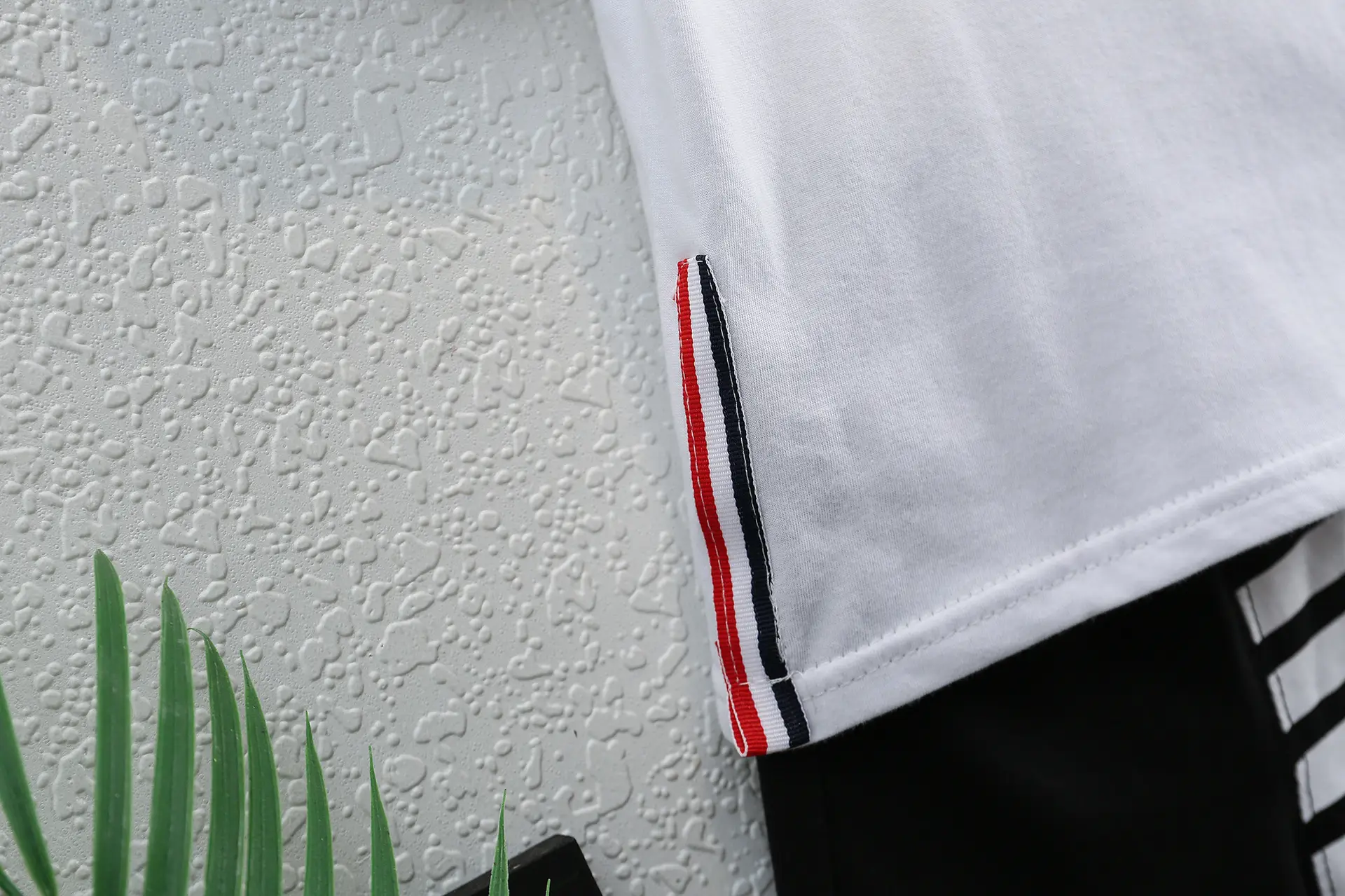Children Cotton Shorts Set Black White Stripes Summer — feature 7