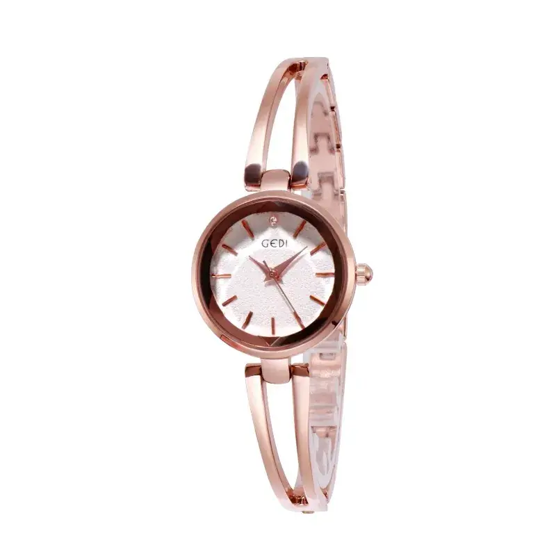 Gold Watch for Women with Rose Gold Bracelet & Quartz Movement