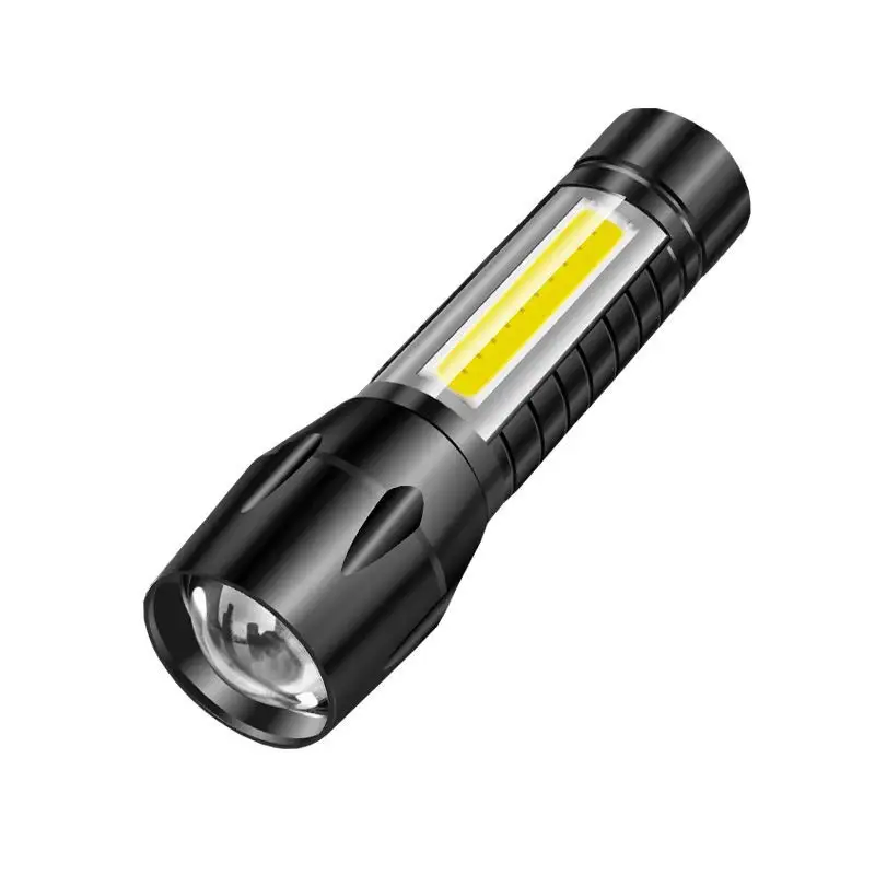 Cross-border Rechargeable Flashlight 14500 Zoom USB Outdoor Work Light Cob Mini - Image 5
