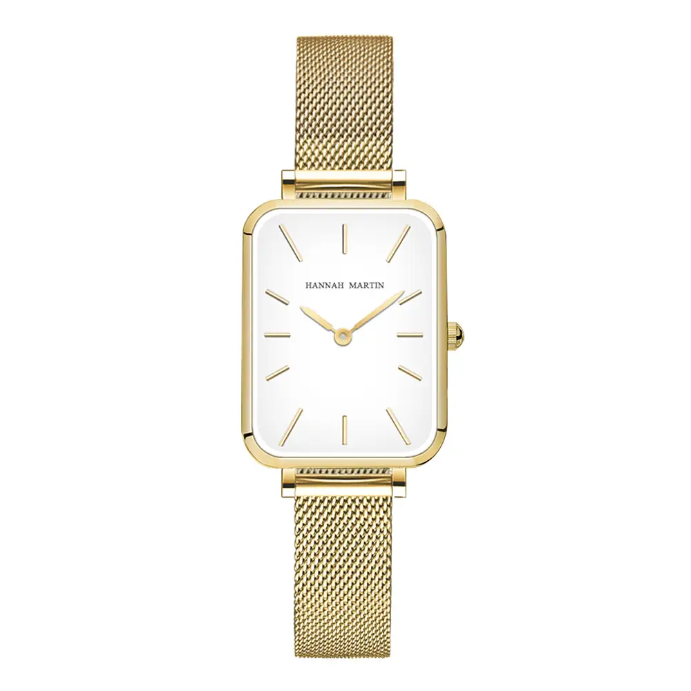 Japanese Movement Rose Gold Mesh Watch for Women - Image 5