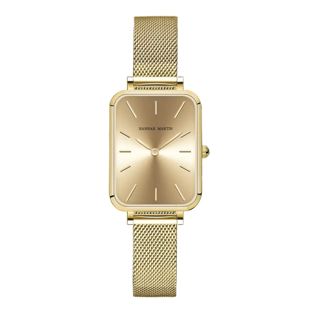 Japanese Movement Rose Gold Mesh Watch for Women - Image 6