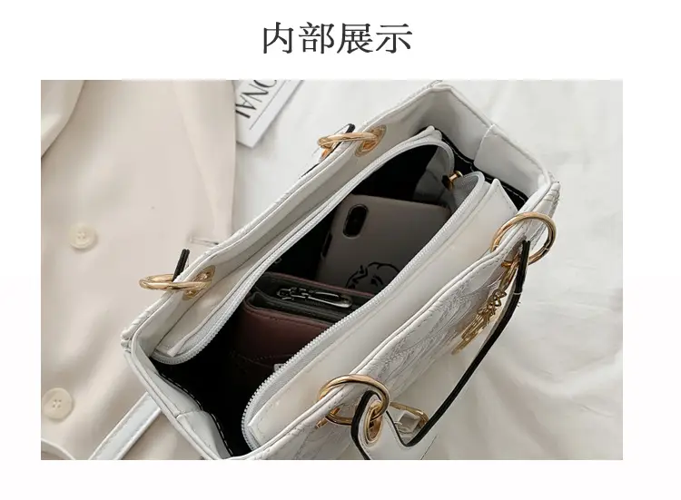 Silver Embroidered Women's Shoulder Crossbody Bag 2023 — feature 3