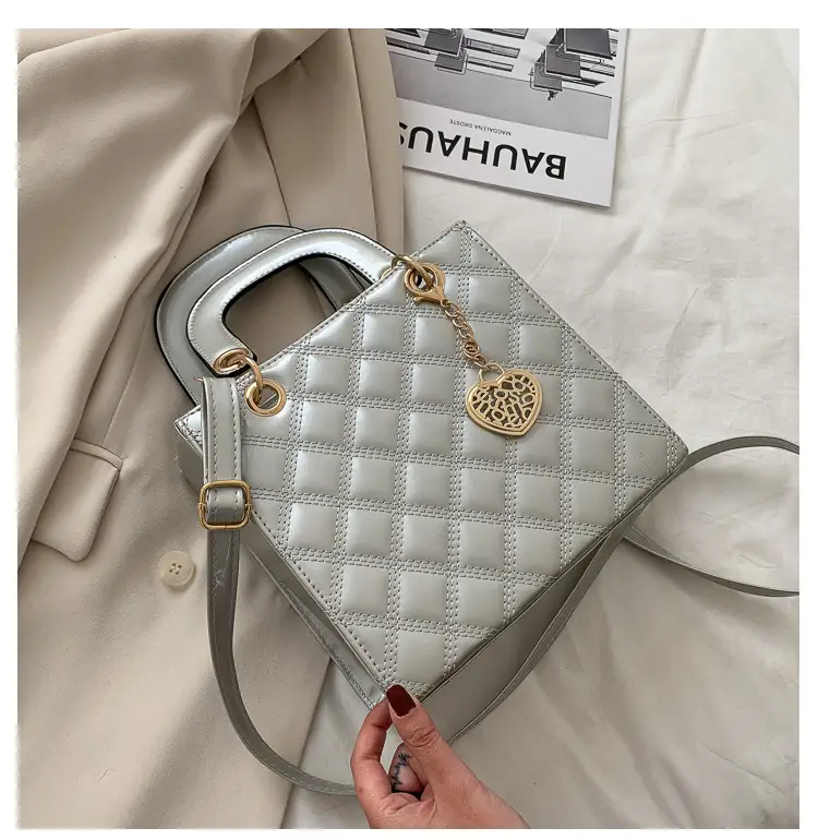 Silver Embroidered Women's Shoulder Crossbody Bag 2023 - Image 2