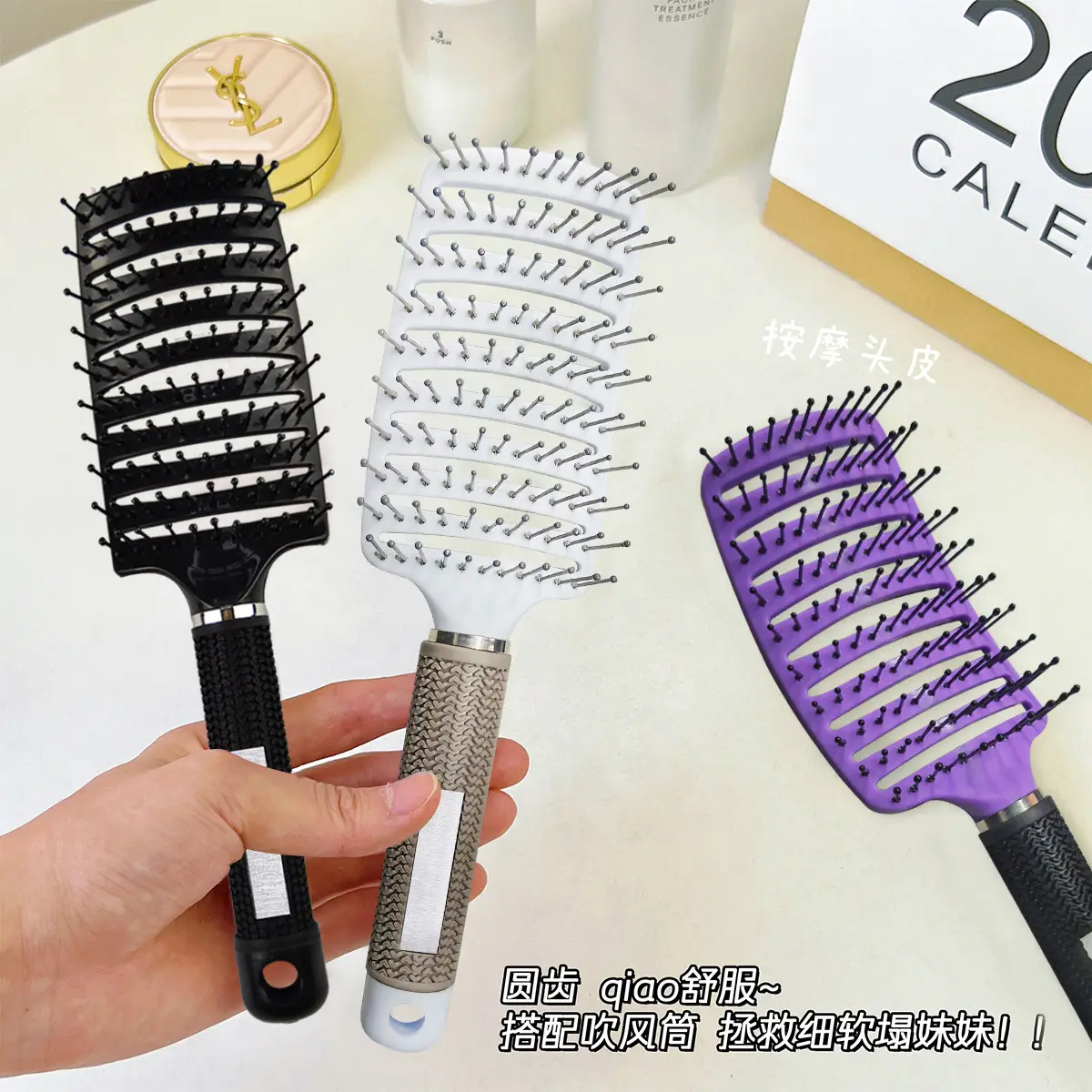 Purple Hair Comb for Women with Root Fluffy Styling - Image 28