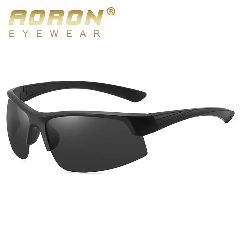 Men Sports Cycling Sunglasses Polarized Black