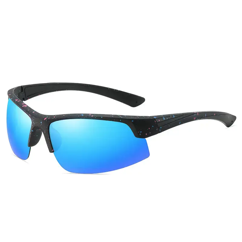 Men Sports Cycling Sunglasses Polarized Black