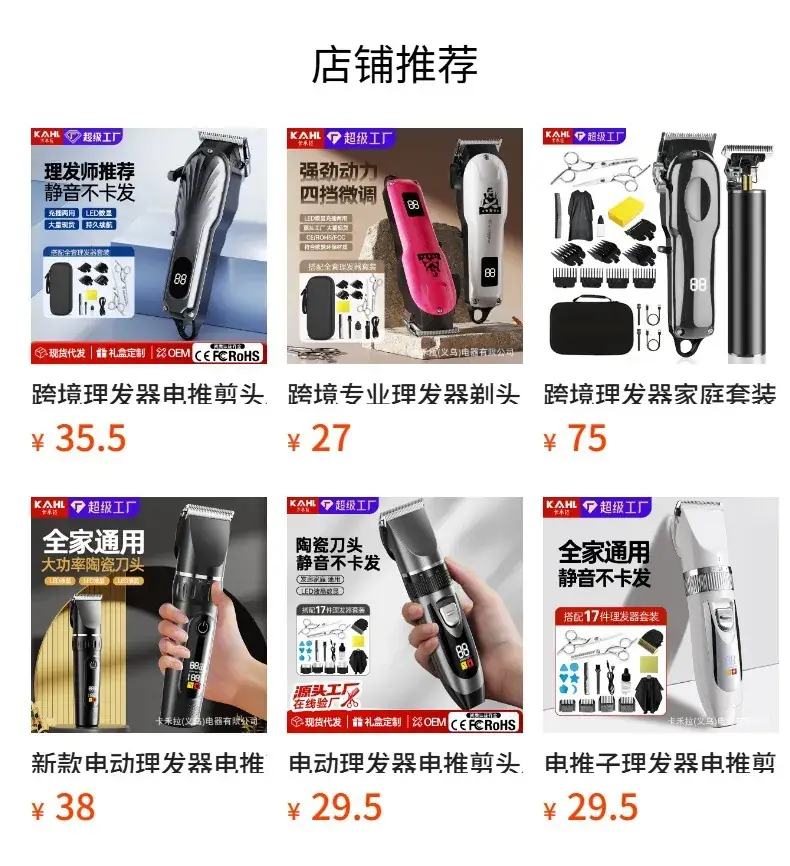 Professional Electric Hair Clipper with Carving Oil & USB Charging — feature 1