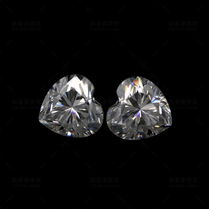 Heart Shaped Moissanite Stone 6.0mm 0.8ct High Quality - Image 2