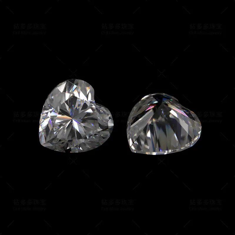 Heart Shaped Moissanite Stone 6.0mm 0.8ct High Quality - Image 3