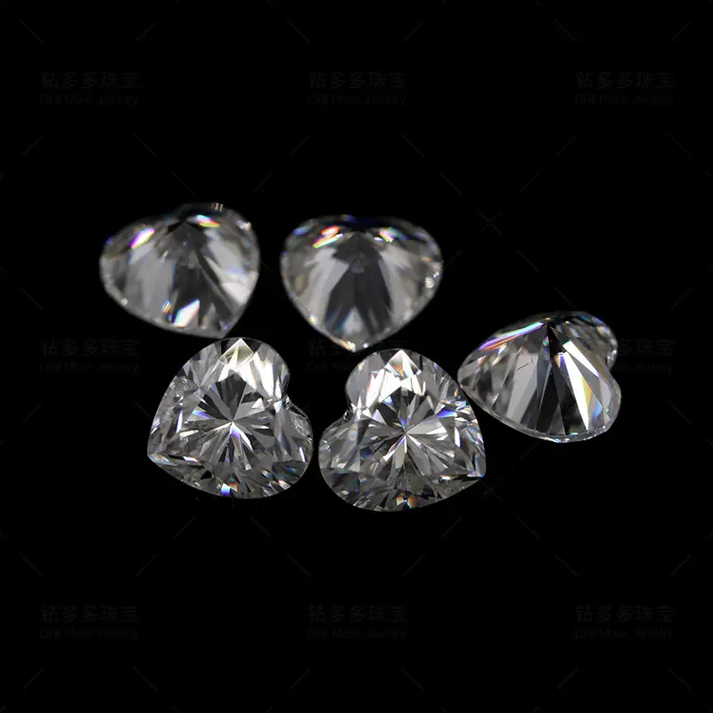 Heart Shaped Moissanite Stone 6.0mm 0.8ct High Quality - Image 4
