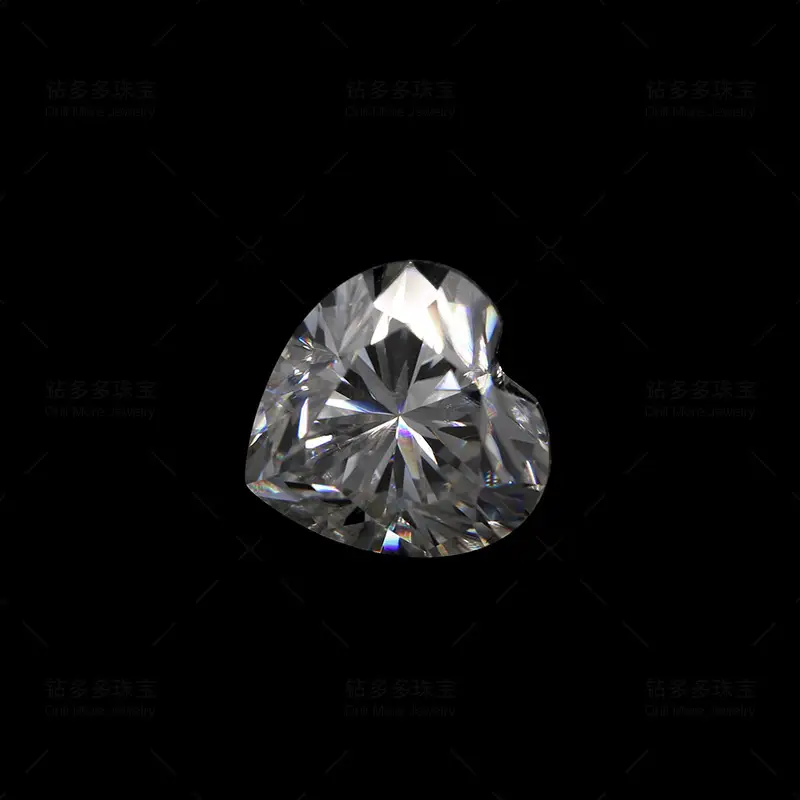 Heart Shaped Moissanite Stone 6.0mm 0.8ct High Quality — feature 2