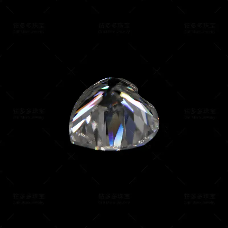 Heart Shaped Moissanite Stone 6.0mm 0.8ct High Quality — feature 3