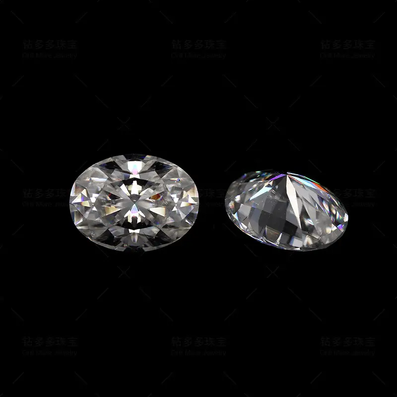 Moissanite Oval Cut 6x8mm Loose Stone Set - Image 3