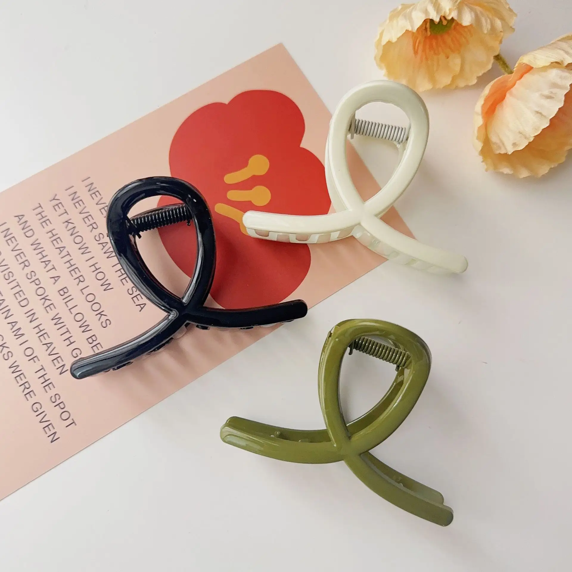 Korean Style Hair Clip Green Advanced Acrylic