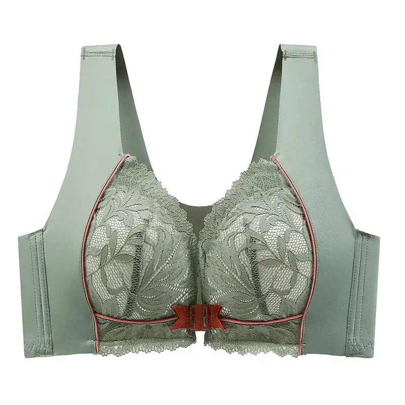Black Lace Vest Underwear Women Front Buckle Small - Image 4