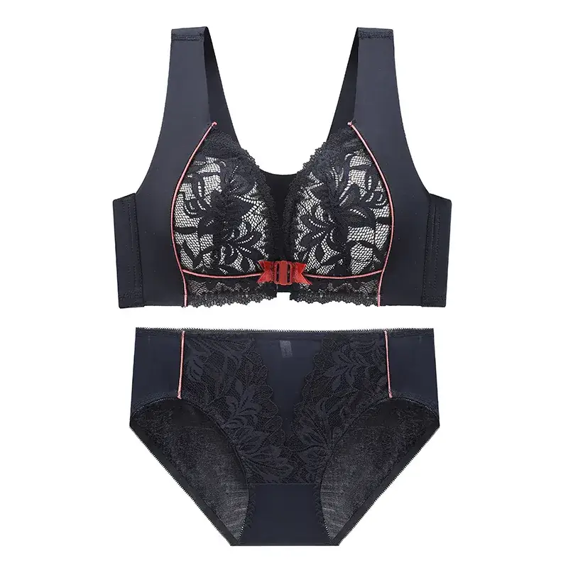 Black Lace Vest Underwear Women Front Buckle Small - Image 7