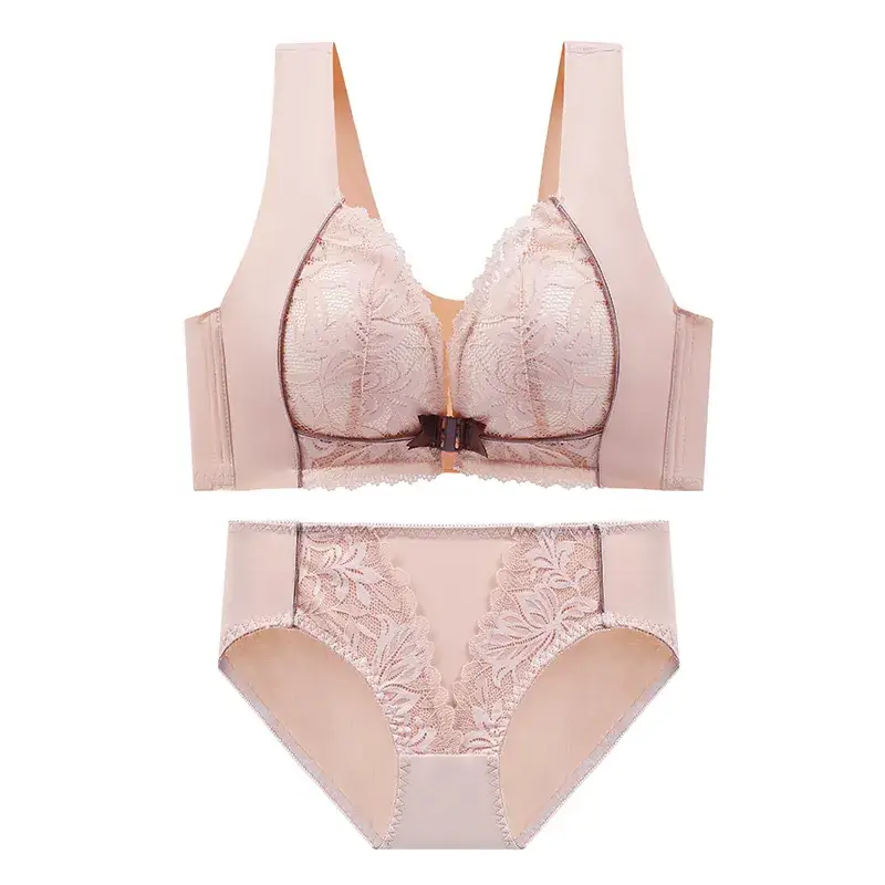 Black Lace Vest Underwear Women Front Buckle Small - Image 9