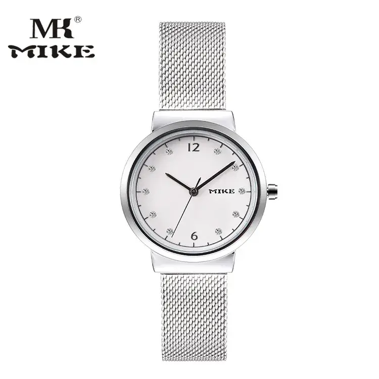 Women's Mesh Belt Quartz Watch White Dial