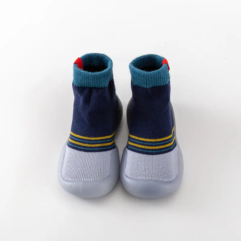 Baby Socks Yellow Blue Anti-Slip Indoor Foot Protection
