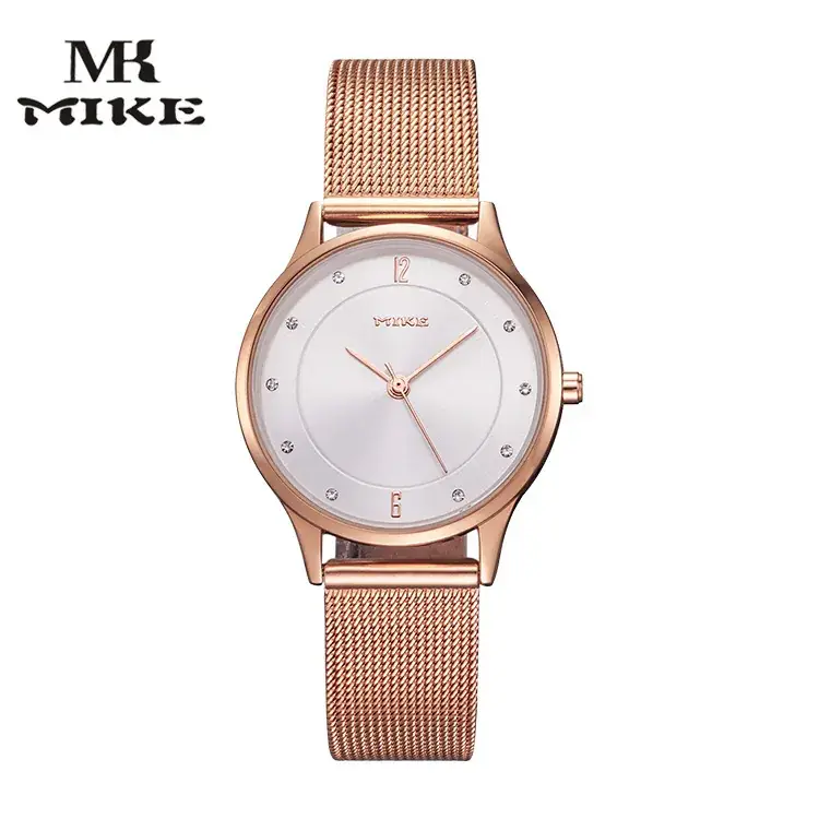 Rose Gold Mesh Belt Women's Quartz Watch - Image 5