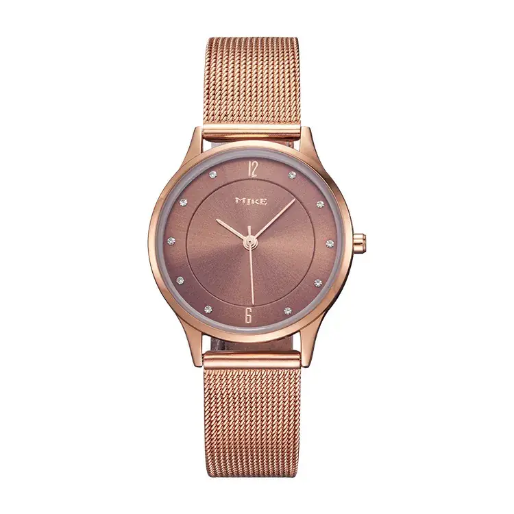 Rose Gold Mesh Belt Women's Quartz Watch - Image 4