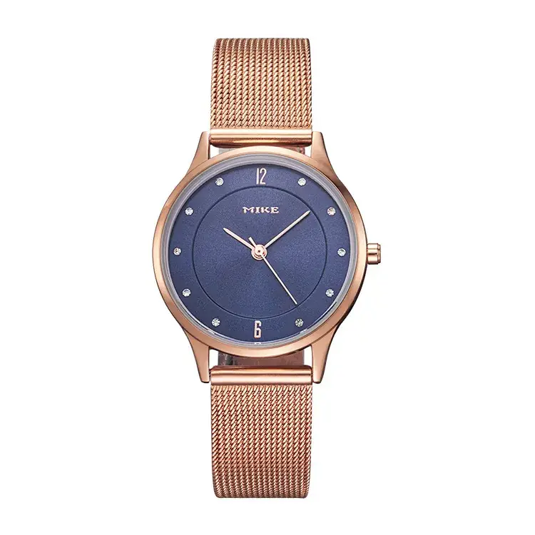 Rose Gold Mesh Belt Women's Quartz Watch - Image 2