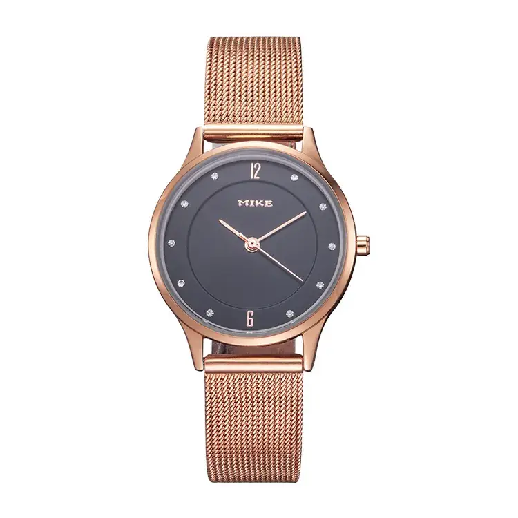 Rose Gold Mesh Belt Women's Quartz Watch - Image 3