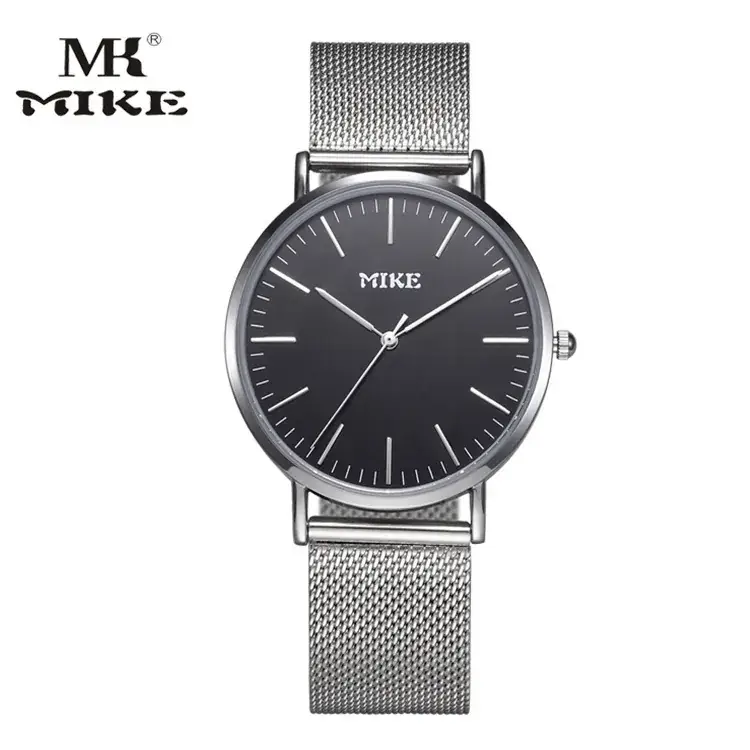 MIKE Men's Mesh Belt Quartz Watch Black Dial - Image 10