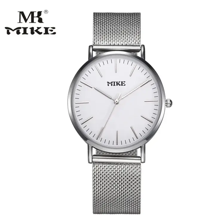 MIKE Men's Mesh Belt Quartz Watch Black Dial - Image 11