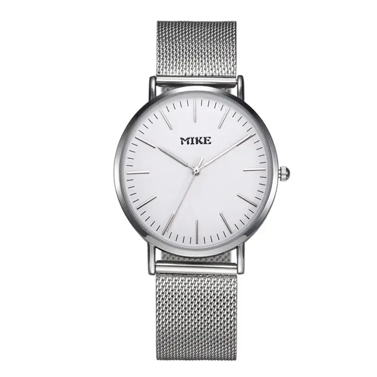 MIKE Men's Mesh Belt Quartz Watch Black Dial - Image 6