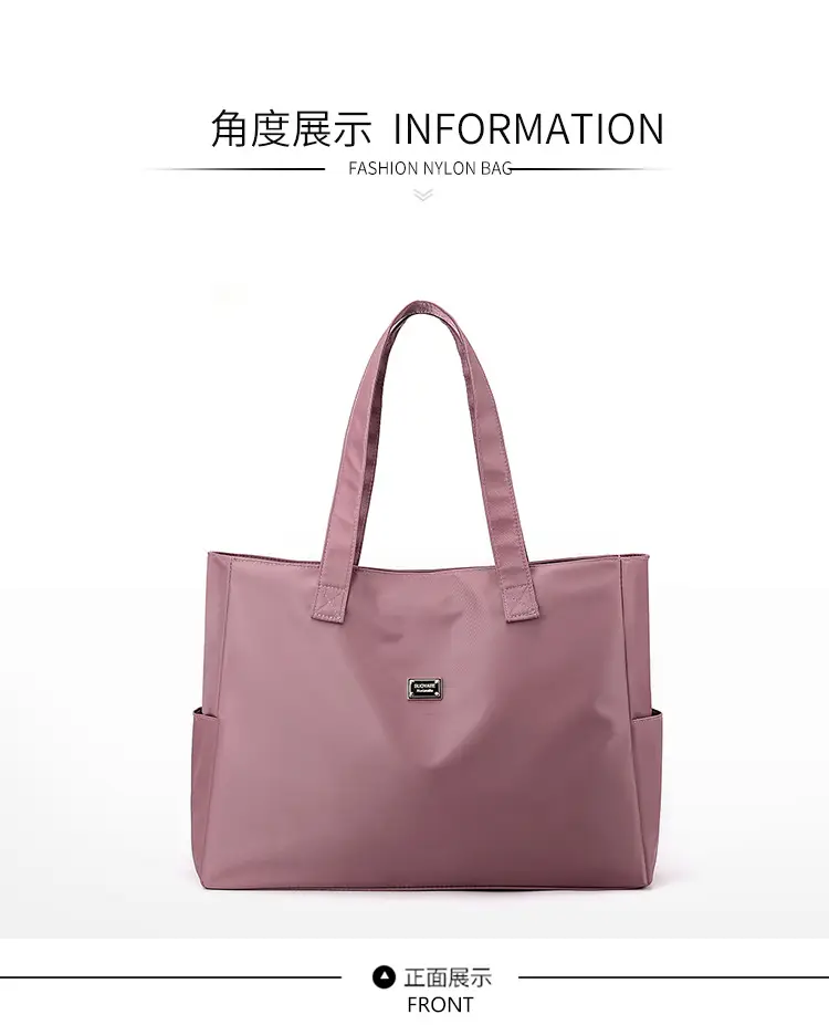 2023 New Nylon Shoulder Bag Blue Large Capacity Women — feature 12
